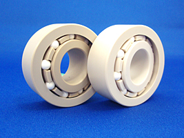 Self-aligning bearings used in equipment for manufacturing flat-panel displays